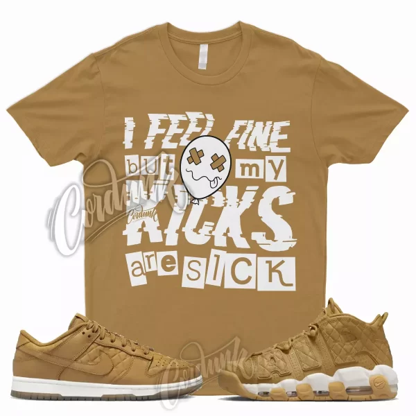 SICK Shirt for Dunk Low Wheat Gum Light Brown Flax Air More Uptempo Griffey Jezsport.com