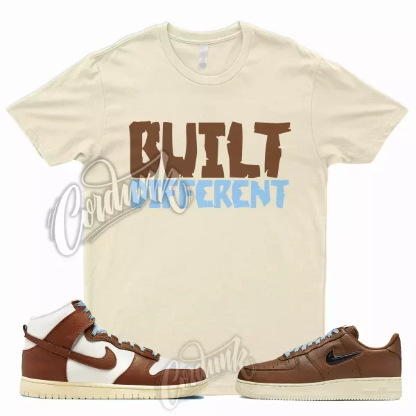 BUILT T Shirt for Dunk Pecan Brown Orange Force 1 07 Vintage Air Refresh Jezsport.com