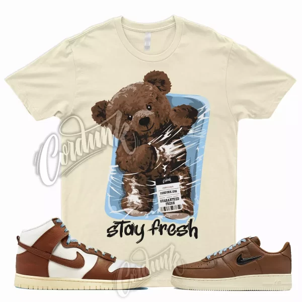 STAY T Shirt for Dunk Pecan Brown Orange Force 1 07 Vintage Air Refresh Jezsport.com