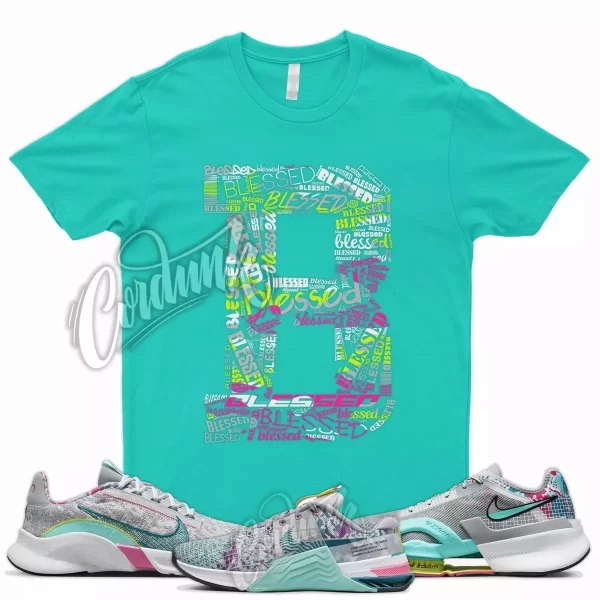 BLS T Shirt for Air Zoom SuperRep 3 Smoke Grey Pinksicle Turquoise Spruce 8 Jezsport.com