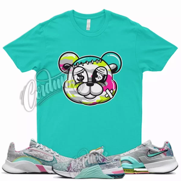 STI T Shirt for Air Zoom SuperRep 3 Smoke Grey Pinksicle Turquoise Spruce 8 Jezsport.com