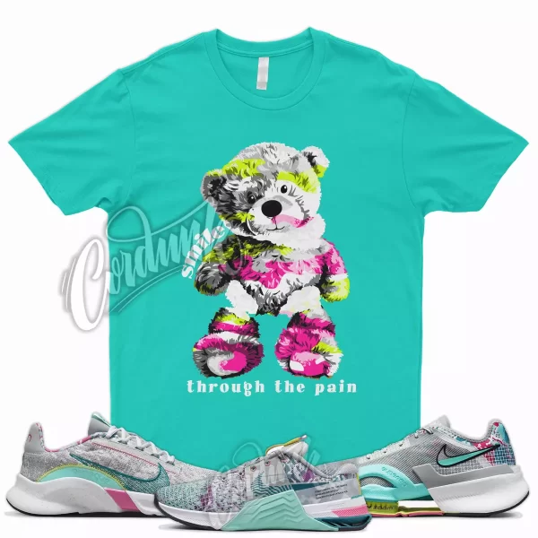 SMIL Shirt for Air Zoom SuperRep 3 Smoke Grey Pinksicle Turquoise Spruce 8 Jezsport.com