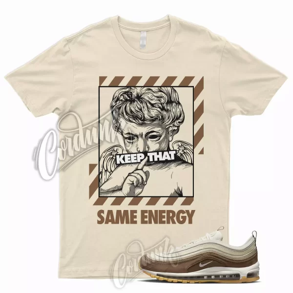 ENERGY Shirt for Air Max 97 Medium Brown Mushroom Muslin Pink Foam Crepe 1 Jezsport.com