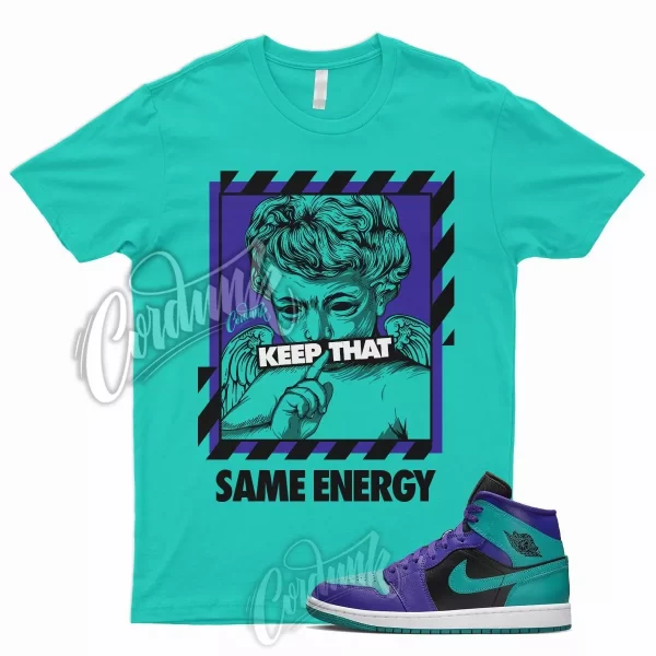 ENERGY T Shirt for J1 1 Dark Concord New Emerald Teal Purple Grape 5 6 Rings Jezsport.com