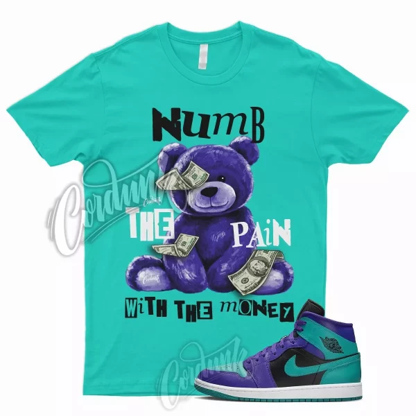 NUMB T Shirt for J1 1 Dark Concord New Emerald Teal Purple Grape 5 6 Rings Jezsport.com