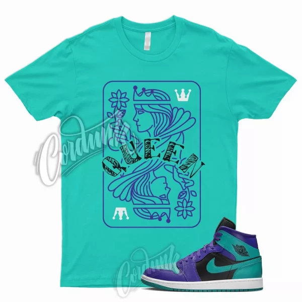 QUEEN T Shirt for J1 1 Dark Concord New Emerald Teal Purple Grape 5 6 Rings Jezsport.com