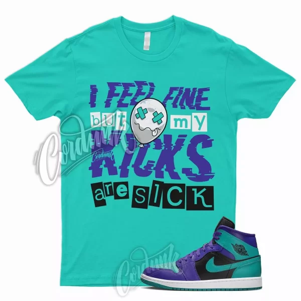 SICK T Shirt for J1 1 Dark Concord New Emerald Teal Purple Grape 5 6 Rings 4 Jezsport.com