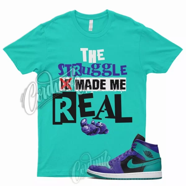 R1 T Shirt for J1 1 Dark Concord New Emerald Teal Purple Grape 5 6 Rings Jezsport.com