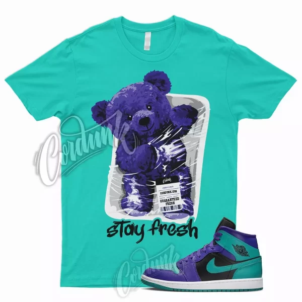 STAY T Shirt for J1 1 Dark Concord New Emerald Teal Purple Grape 5 6 Rings Jezsport.com