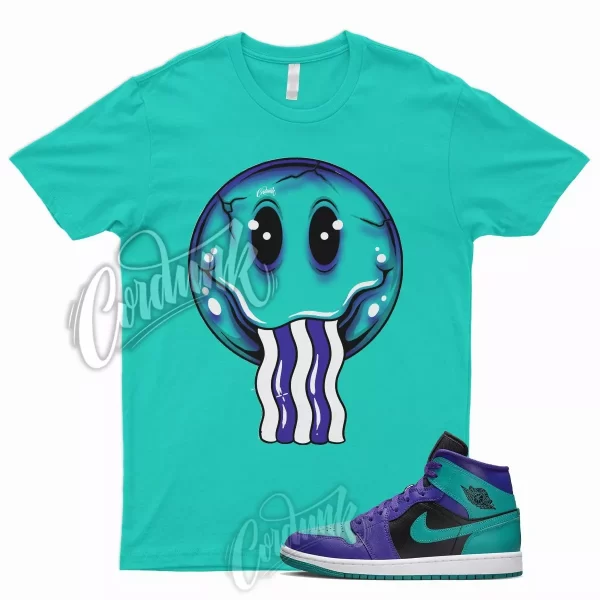 FACE T Shirt for J1 1 Dark Concord New Emerald Teal Purple Grape 5 6 Rings Jezsport.com