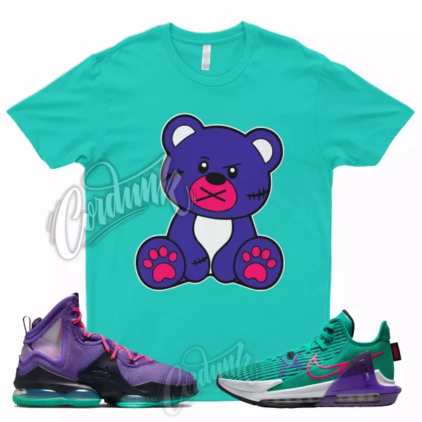 BEAR Shirt for LeBron 19 Purple Teal South Beach Emerald Witness 6 Wild Berry 1 Jezsport.com