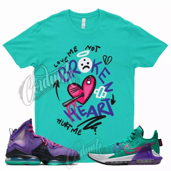 BROKE Shirt for LeBron 19 Purple Teal South Beach Emerald Witness 6 Wild Berry 1 Jezsport.com