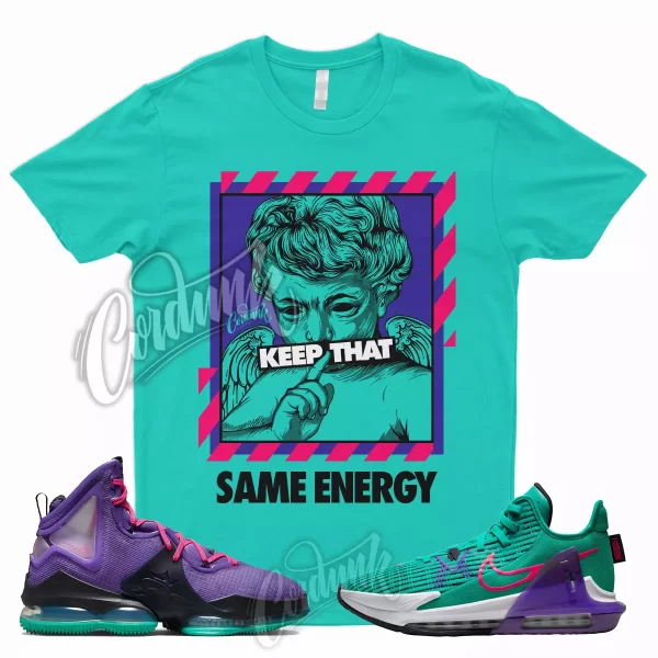 ENERGY Shirt for LeBron 19 Purple Teal South Beach Emerald Witness 6 Wild Berry Jezsport.com