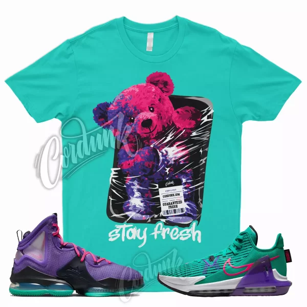 STAY T Shirt for LeBron 19 Purple Teal South Beach Emerald Witness 6 Wild Berry Jezsport.com