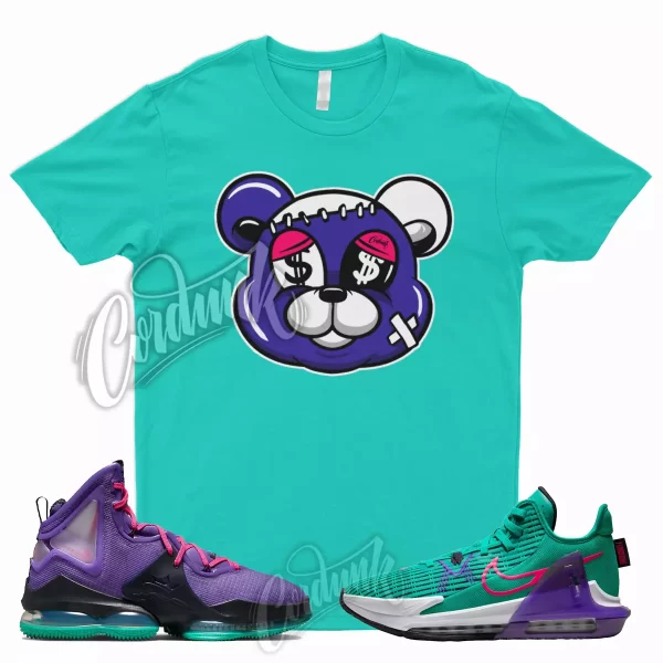 STITCH Shirt for LeBron 19 Purple Teal South Beach Emerald Witness 6 Wild Berry Jezsport.com