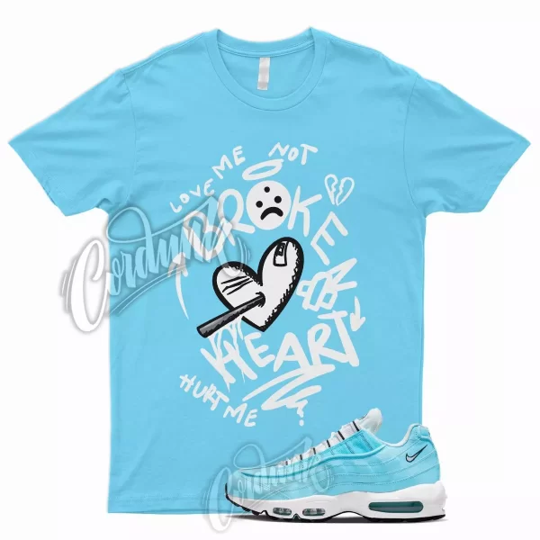 BROKE T Shirt for N Air Max 95 Blue Chill White Black UNC University Powder 1 Jezsport.com