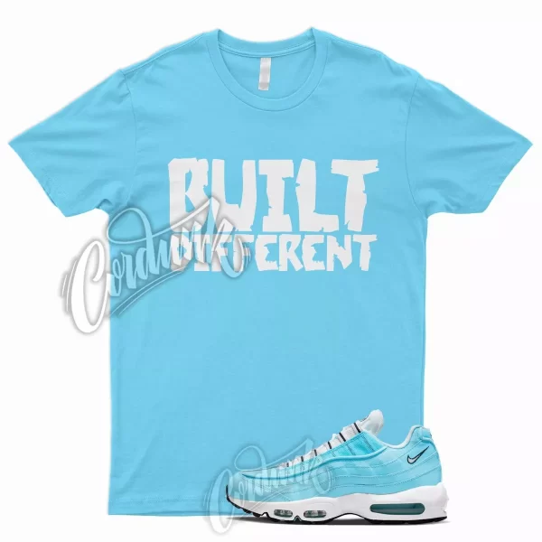 BUILT T Shirt for N Air Max 95 Blue Chill White Black UNC University Powder 1 Jezsport.com