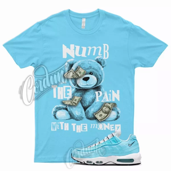 NUMB T Shirt for N Air Max 95 Blue Chill White Black UNC University Powder 1 Jezsport.com