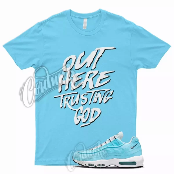 TG T Shirt for N Air Max 95 Blue Chill White Black UNC University Powder 1 Jezsport.com