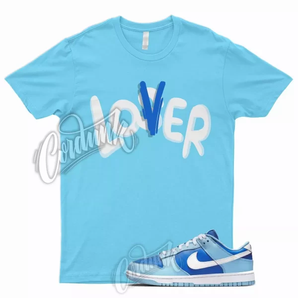 LO T Shirt for N Dunk Low Argon Blue Flash Marina Dutch UNC University 1 9 6 Jezsport.com