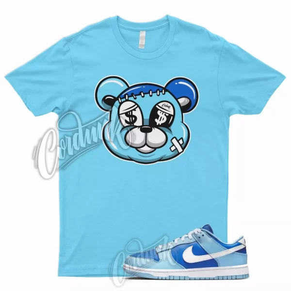 STITCH Shirt for N Dunk Low Argon Blue Flash Marina Dutch UNC University 1 9 Jezsport.com