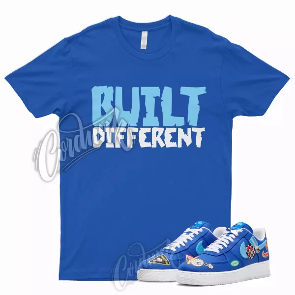 BUILT T Shirt for Air Force 1 Low Patched Up Racer University Angeles Blue Jezsport.com