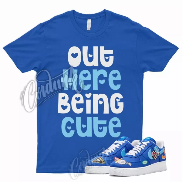 CUTE T Shirt for N Air Force 1 Low Patched Up Racer University Angeles Blue Jezsport.com