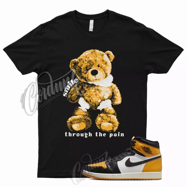 SMILE Shirt for J1 1 Retro High OG Yellow Toe Taxi Low Mid Pollen University Jezsport.com