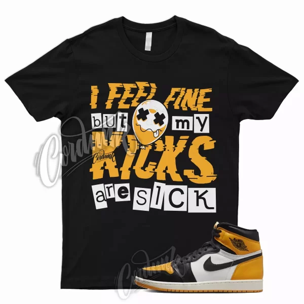 SICK Shirt for J1 1 Retro High OG Yellow Toe Taxi Low Mid Pollen University Jezsport.com