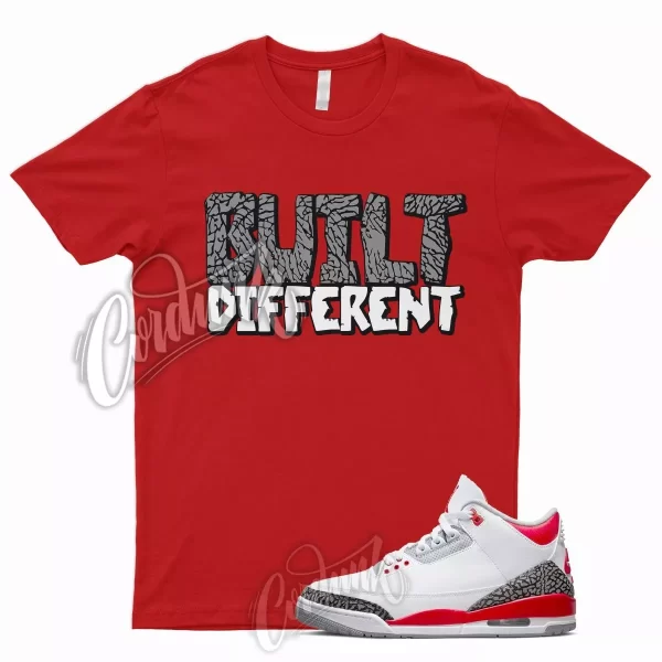 BUILT Shirt for J1 3 Fire Red Cement Grey Elephant Print 4 Bred University 1 Jezsport.com