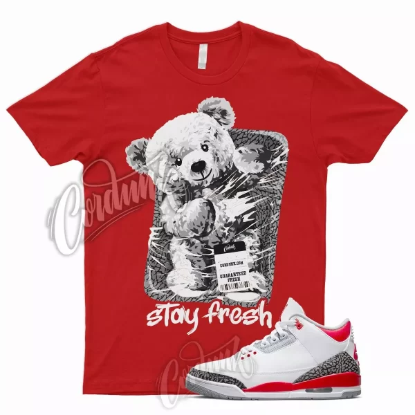 STAY Shirt for J1 3 Fire Red Cement Grey Elephant Print 4 Bred University 1 Jezsport.com