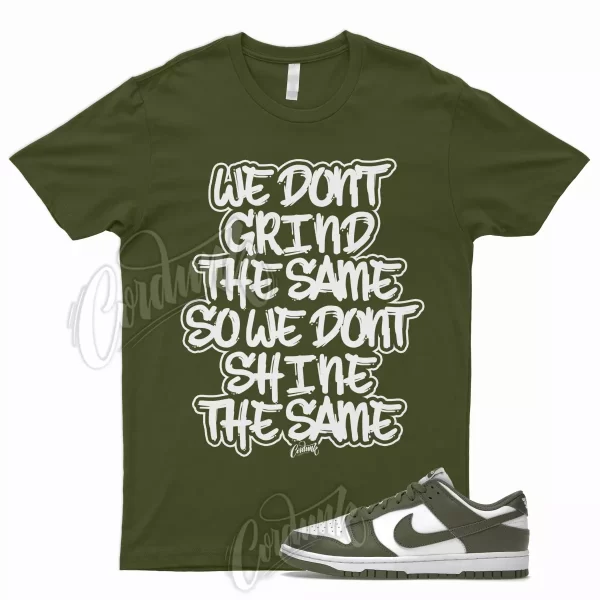 GRND Shirt for Dunk Low Medium Olive Cargo Khaki Uptempo 1 90 95 97 Max Air Jezsport.com