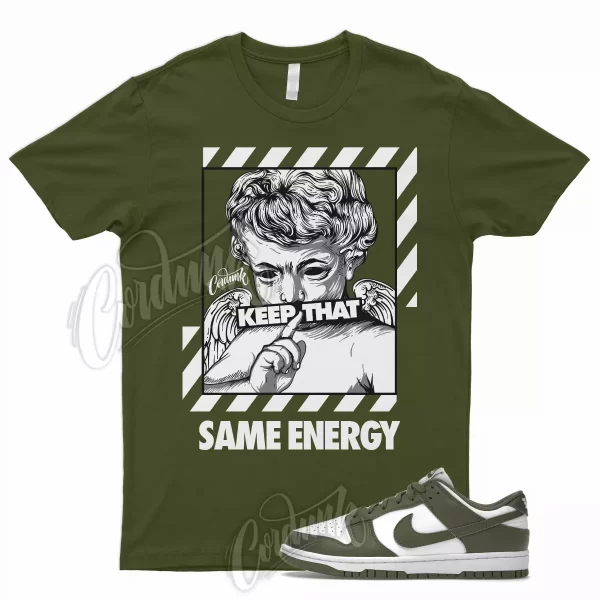 ENER Shirt for Dunk Low Medium Olive Cargo Khaki Uptempo 1 90 95 97 Max Air Jezsport.com