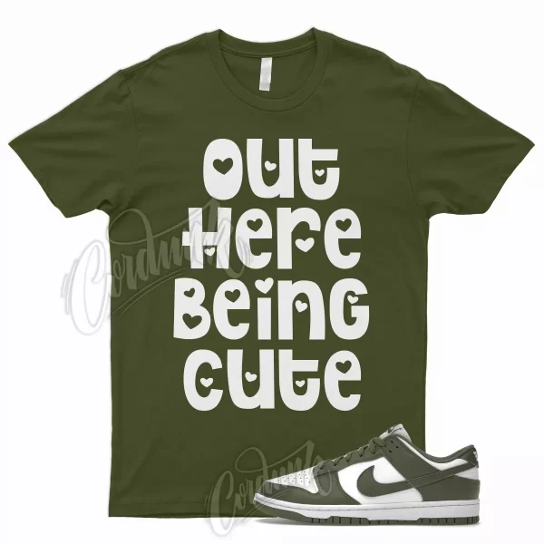 CUTE Shirt for Dunk Low Medium Olive Cargo Khaki Uptempo 1 90 95 97 Max Air Jezsport.com