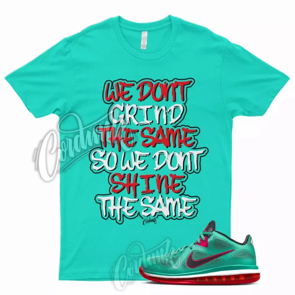 GRIND T Shirt for LeBron 9 Low Reverse Liverpool Green Black Action Red 1 Jezsport.com