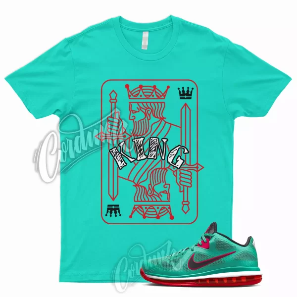 KING T Shirt for LeBron 9 Low Reverse Liverpool Green Black Action Red 1 Jezsport.com