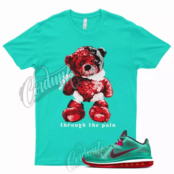 SMILE T Shirt for LeBron 9 Low Reverse Liverpool Green Black Action Red 1 Jezsport.com