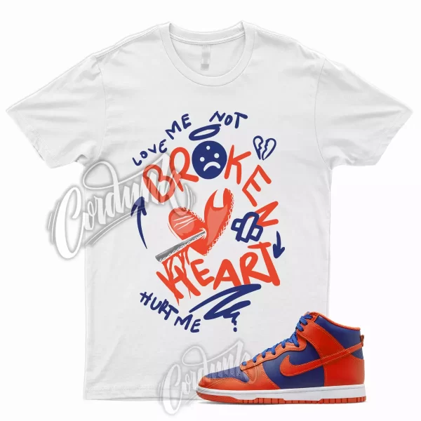 BROKEN T Shirt for Dunk High Navy Orange Deep Royal Blue Knicks Vapormax 1 Jezsport.com