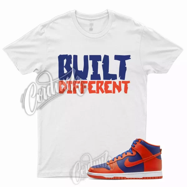 BUILT T Shirt for Dunk High Navy Orange Deep Royal Blue Knicks Vapormax 1 Jezsport.com