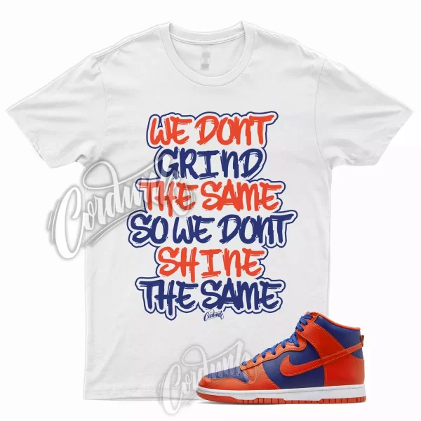 GRIND T Shirt for Dunk High Navy Orange Deep Royal Blue Knicks Vapormax 1 Jezsport.com