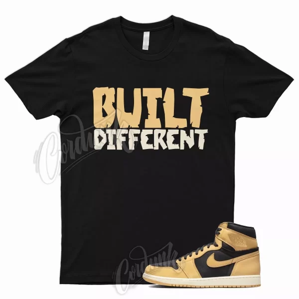 BUILT T Shirt for J1 1 High OG Heirloom Vachetta Tan Black Sail Yellow Sun Jezsport.com