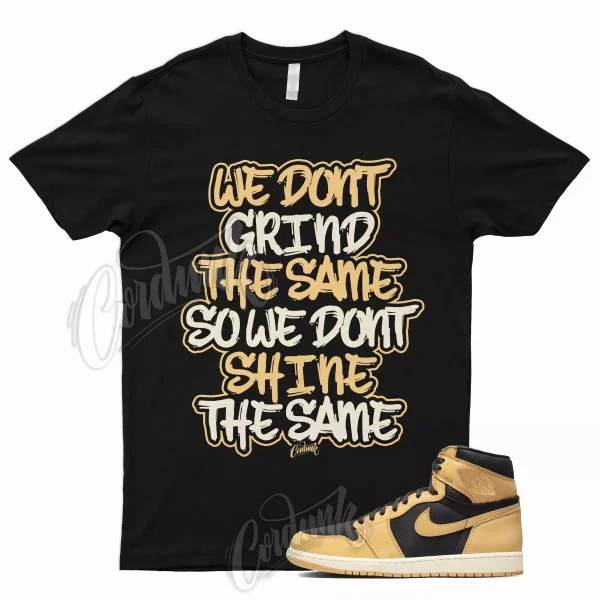 GRIND T Shirt for J1 1 High OG Heirloom Vachetta Tan Black Sail Yellow Sun Jezsport.com