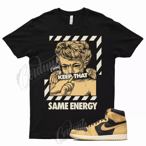 ENERGY T Shirt for J1 1 High OG Heirloom Vachetta Tan Black Sail Yellow Sun Jezsport.com