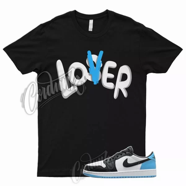 LO T Shirt for J1 1 Low Black Dark Powder Blue UNC University Low Mid High Jezsport.com