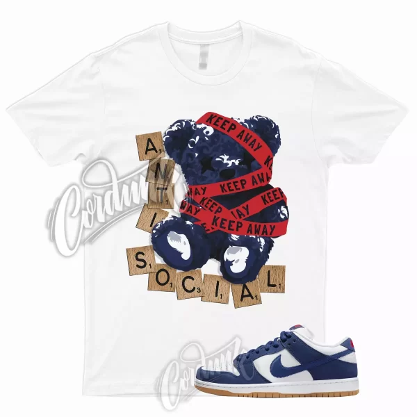 ANTI T Shirt for Dunk Low LA Dodgers SB Deep Royal Blue Sport Red Gum Light Navy Jezsport.com