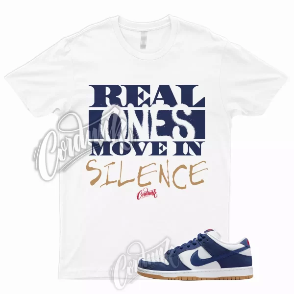 R1 T Shirt for Dunk Low LA Dodgers SB Deep Royal Blue Sport Red Gum Light Navy Jezsport.com