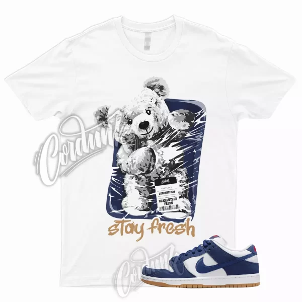 STAY T Shirt for Dunk Low LA Dodgers SB Deep Royal Blue Sport Red Gum Light Navy Jezsport.com