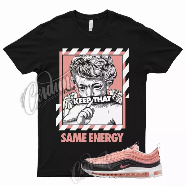 ENERGY T Shirt for Air Max 97 Pink Black 95 90 Salmon Salt Coral Madder Root 1 Jezsport.com