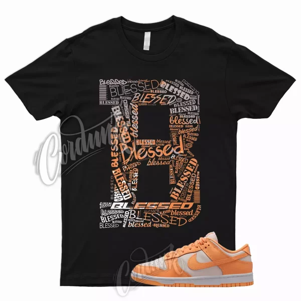 BLESSED T Shirt for Dunk Low Peach Cream White Creamsicle Orange WMNS Jezsport.com