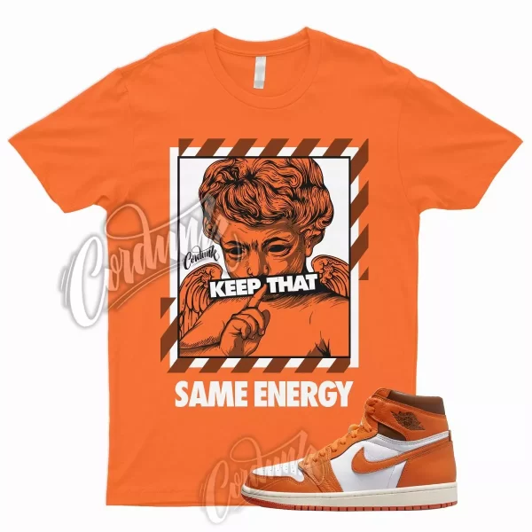 ENERGY T Shirt for J1 1 High OG Starfish Cacao Orange Sail Star Fish Brown 4 Jezsport.com